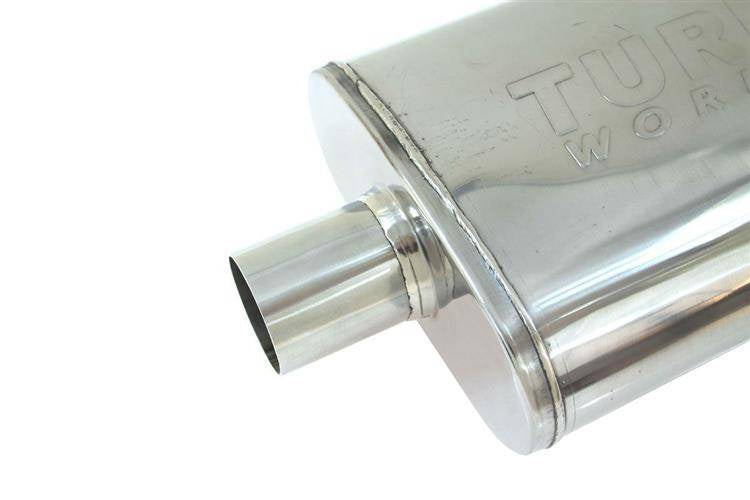 Mittelschalldämpfer 57mm TurboWorks LT 409SS 355mm