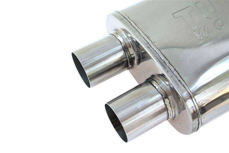 Mittelschalldämpfer 57mm TurboWorks LT 409SS 355mm