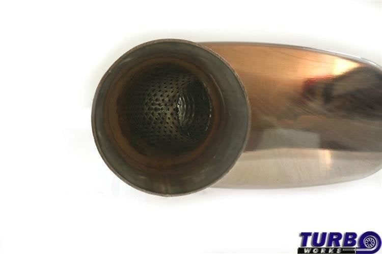 Heck-Mittelschalldämpfer 76mm TurboWorks LT 409SS 355mm