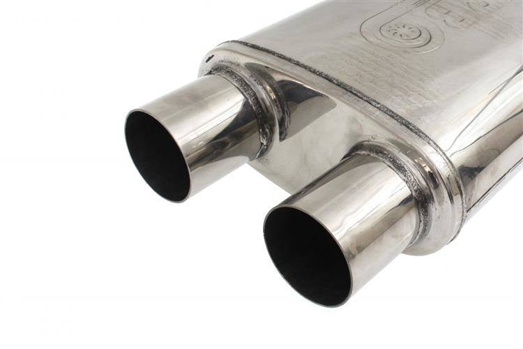 Heckmittelschalldämpfer 70mm TurboWorks LT 409SS 355mm