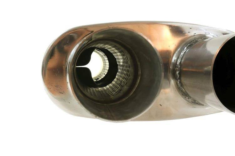 Heckmittelschalldämpfer 70mm TurboWorks LT 409SS 355mm