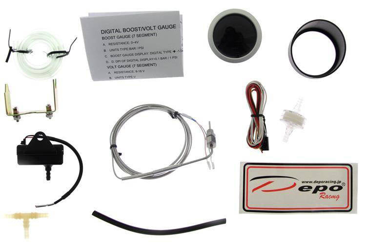Depo Anzeige 2in1 52mm – Turbo, Abgastemperatur