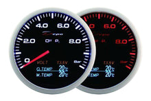 Depo Gauge WA 4in1 60mm – Öldruck, Volt, Öltemperatur, Wassertemperatur