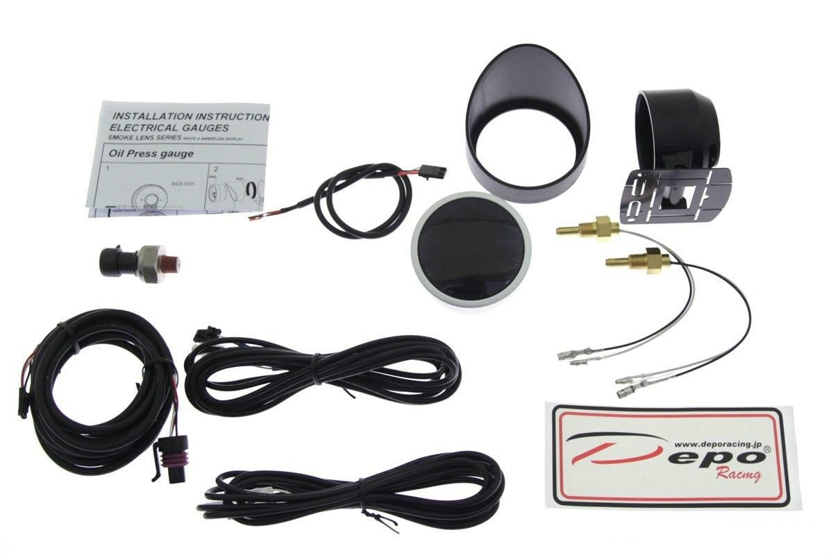 Depo Gauge WA 4in1 60mm – Öldruck, Volt, Öltemperatur, Wassertemperatur