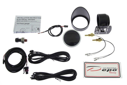 Depo Gauge WA 4in1 60mm – Öldruck, Volt, Öltemperatur, Wassertemperatur