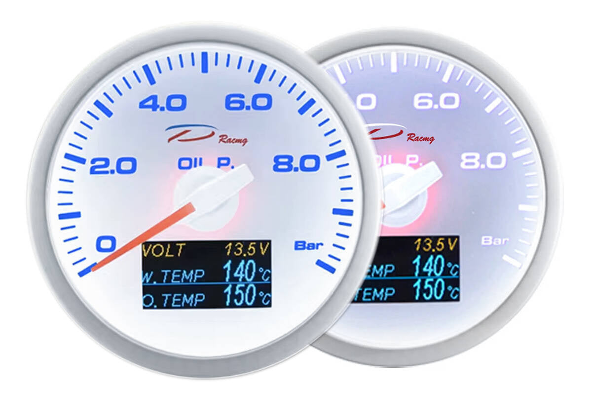 Depo Gauge WBL 4in1 60mm – Öldruck, Volt, Öltemperatur, Wassertemperatur