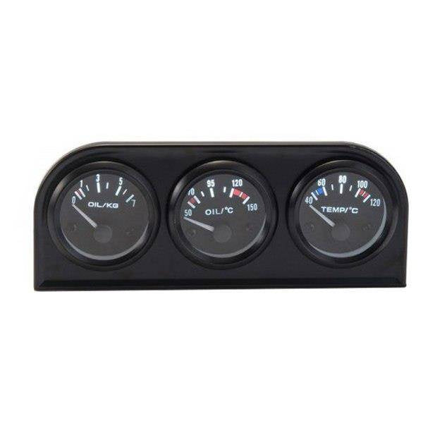 KET Anzeigen 52mm 3in1 Set Öltemperatur, Wassertemperatur, Öldruck VDO Look