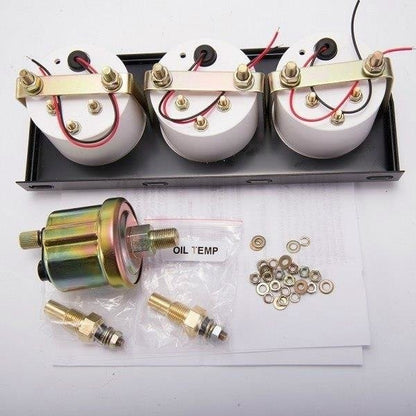 KET Anzeigen 52mm 3in1 Set Öltemperatur, Wassertemperatur, Öldruck VDO Look