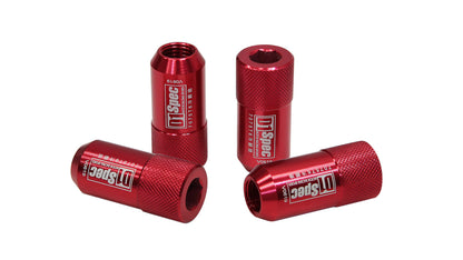 Geschmiedete Radmuttern D1Spec HEX Alu 1,5 rot