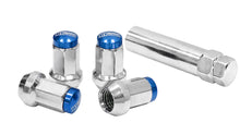 Geschmiedete Radmuttern D1Spec Stal 12x1,25 Silber/Blau