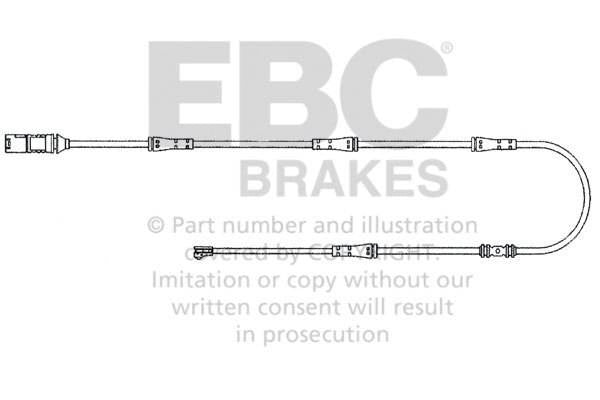 EFA159 - Verschleißsensor für Bremsbeläge EBC Brakes BMW | 5er Reihe (F10)(518) | 5er Reihe (F10)(520) | 5er Reihe (F10)(523) |