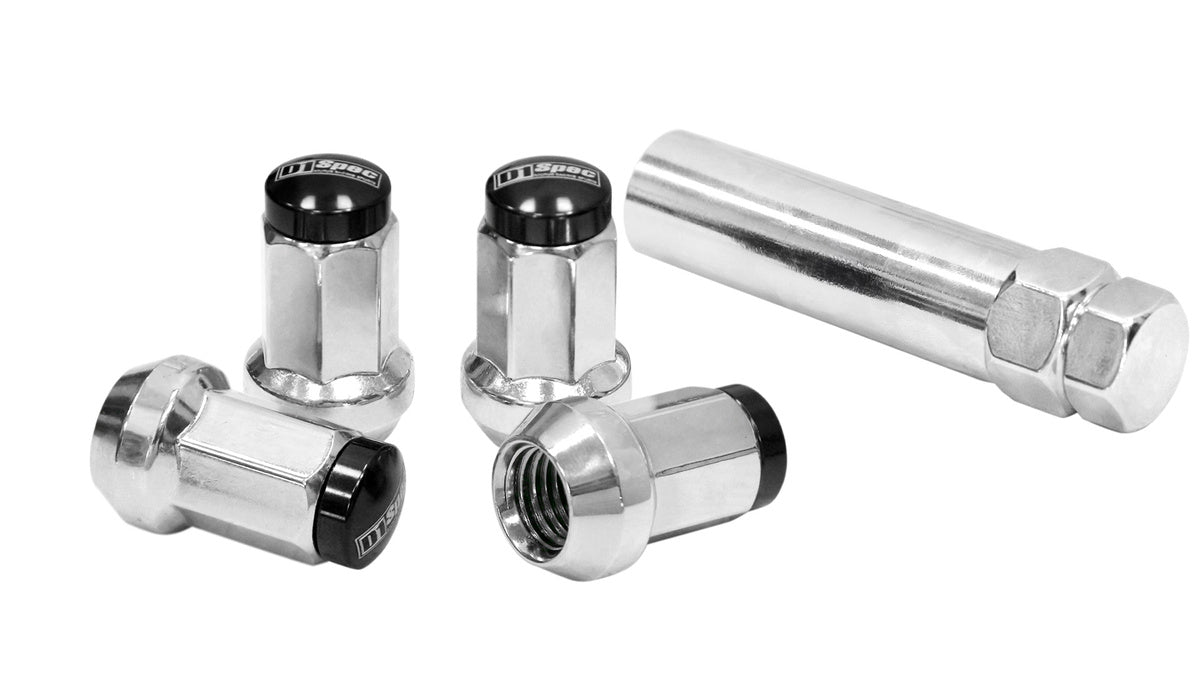 Geschmiedete Radmuttern D1Spec Stal 12x1,5 Silber/Schwarz