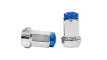 Geschmiedete Radmuttern D1Spec Stal 12x1,5 Silber/Blau