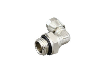 Messinganschluss für Luftschlauch 6/4mm - 1/4" außen - Winkel