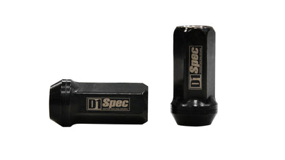 Geschmiedete Radmuttern D1Spec Stahl 12x1,5 Schwarz