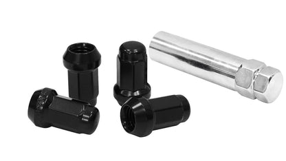 Geschmiedete Felgenschrauben mit Diebstahlsicherung D1Spec Stal 12x1,25 Schwarz
