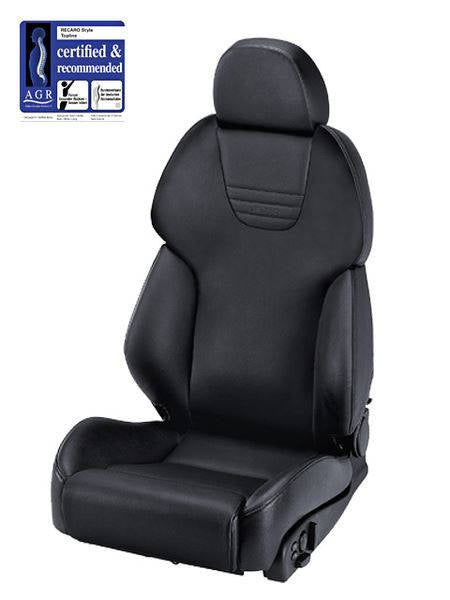 Rennsitz Recaro AM19 Style XL TOPLINE Leder Schwarz