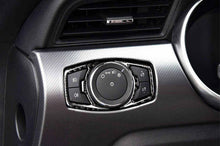 Carbon wrap headlight control panel Ford Mustang 15-19