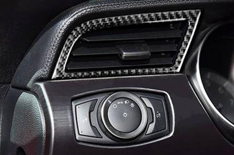 Carbon wrap side air vent outlet Ford Mustang 15-19