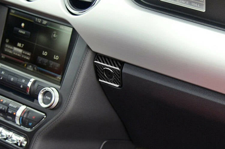 Carbon wrap inner storage box switch Ford Mustang 15-19