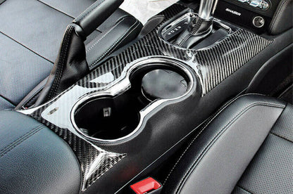 Carbon Wrap Mittelkonsole Becherhalter Ford Mustang 15-19