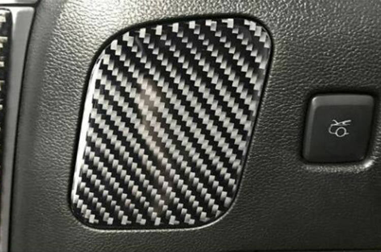 Carbon wrap decalsmain driving storage box Ford Mustang 15-19