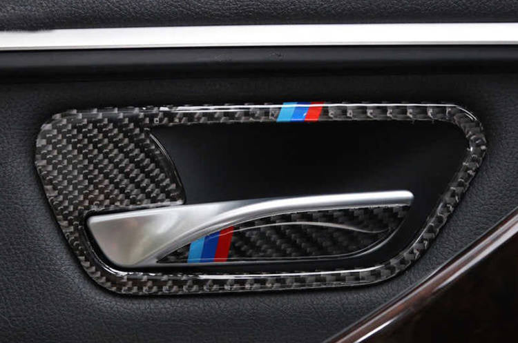 Carbon wrap interior door handle BMW F30 F34 M Look 13-17