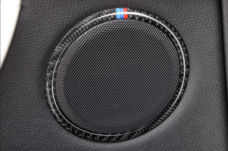 Carbon wrap door speaker sound ring BMW F30 F34
