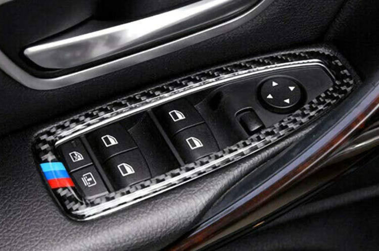 Carbon frame window lifter switch panel BMW F20 F21 F30 F34