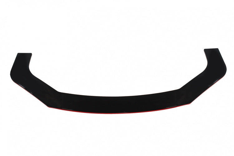 Universal front bumper splitter gloss black 3pcs.