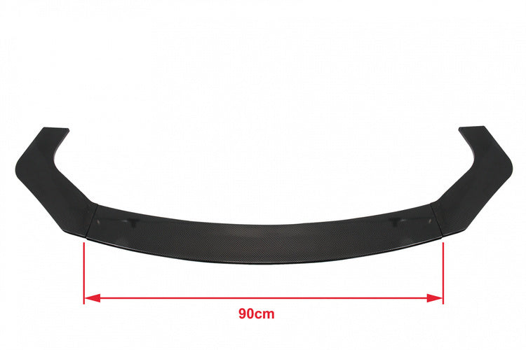 Universeller Frontstoßstangen-Splitter 3 Stück. Carbon Look