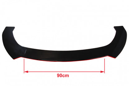 Universal front bumper splitter gloss black 3pcs.