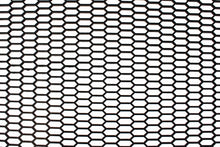 PU mesh grill Honey Comb Black 120x40cm 28x9mm