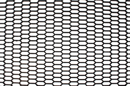 PU mesh grill Honey Comb Black 120x40cm 28x9mm