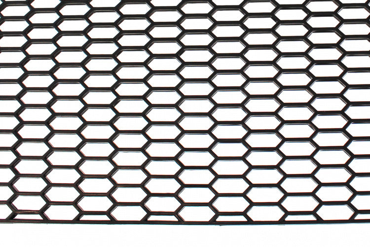 PU mesh grill Honey Comb Black 120x40cm 28x9mm