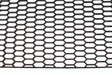 PU mesh grill Honey Comb Black 120x40cm 28x9mm