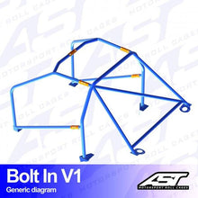 Roll Cage BMW (E34) 5-Series 4-doors Sedan RWD BOLT IN V1