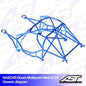 Roll Cage BMW (E34) 5-Series 4-doors Sedan RWD MULTIPOINT WELD IN V4 NASCAR-door