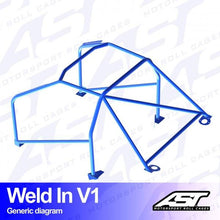 Roll Cage HONDA Civic (EP) 3-doors Hatchback WELD IN V1