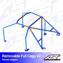 Roll Cage LANCIA Delta Integrale (Tipo 181) 5-doors Hatchback REMOVABLE FULL CAGE V2