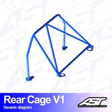 Roll Bar MAZDA RX-7 (FD) 3-doors Coupe REAR CAGE V1
