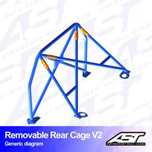 Roll Bar MITSUBISHI Lancer EVO IV 4-door Sedan REMOVABLE REAR CAGE V2