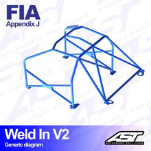 Roll Cage PEUGEOT 306 (Phase 1/2) 3-doors Hatchback WELD IN V2