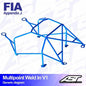 Überrollkäfig VW Golf (Mk4) 3-Türer Schrägheck FWD MULTIPOINT EINSCHWEISSBAR V1