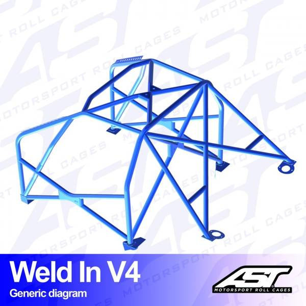 Überrollkäfig VW Lupo (6X) 3-Türer Schrägheck EINSCHWEISSEN V4