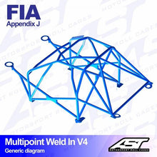 Roll Cage VW Polo (6R) 3-doors Hatchback MULTIPOINT WELD IN V4