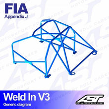 Roll Cage VOLVO 242 2-door Coupe WELD IN V3