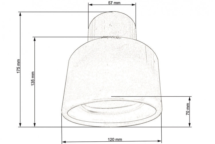 Exhaust Pipe 120mm enter 57mm