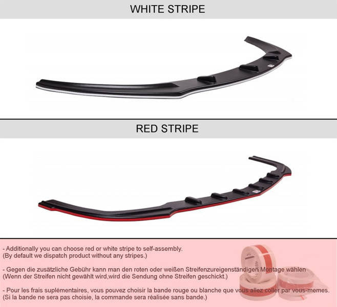 Splitter BMW 3 E90 M-Pack Front v.1 Gloss Black