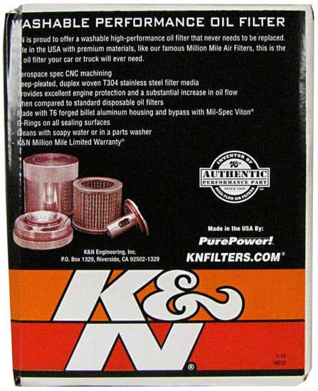 K&N Oil Filter SS-3003